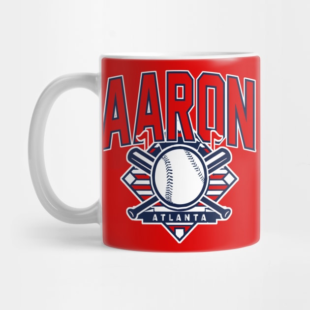 Vintage Atlanta Baseball Aaron by funandgames